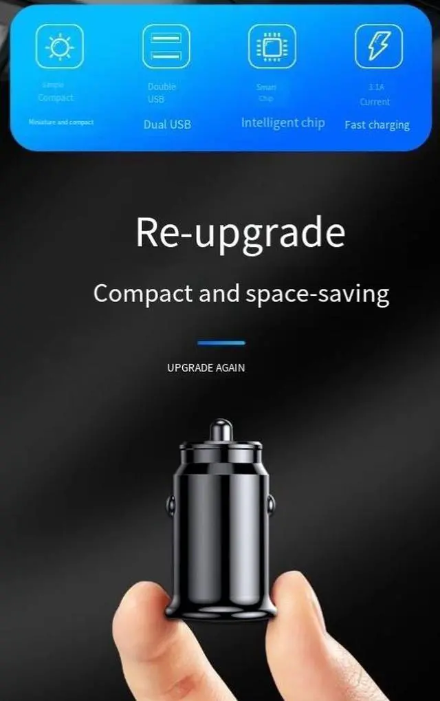 Alt view image 4 of 7 - DIXSG Dual usb Car Charger 3.1a Smart one-to-Two Dual USB mobile Phone Charger, new dual-port mini