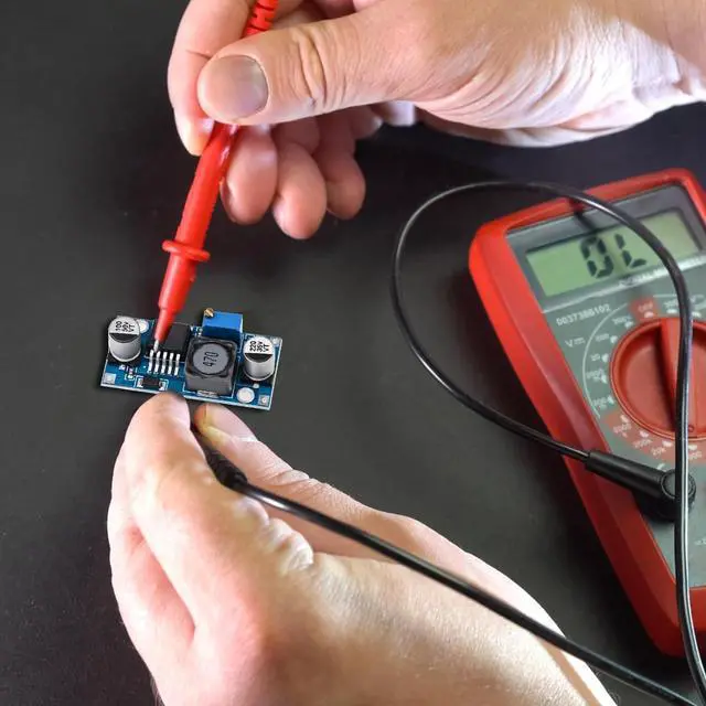 Alt view image 6 of 6 - Adjustable Buck Converter DC to DC Voltage Regulator, 5 Pack High Efficiency Power Supply Module Step Down Power Module 3.0V-40V Input to 1.5V-35V Output, 3A Max Current for DIY Electronic Projects