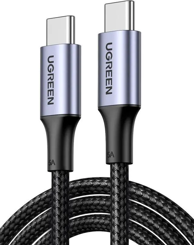 Main image of UGREEN 100W USB C Charger Cable for iPhone 16/16 Plus/16 Pro/16 Pro Max/15, MacBook Pro, iPad Pro, Dell XPS, Galaxy S25/S24/S23/S22 Ultra, Switch, Pixel, 6.6FT Black
