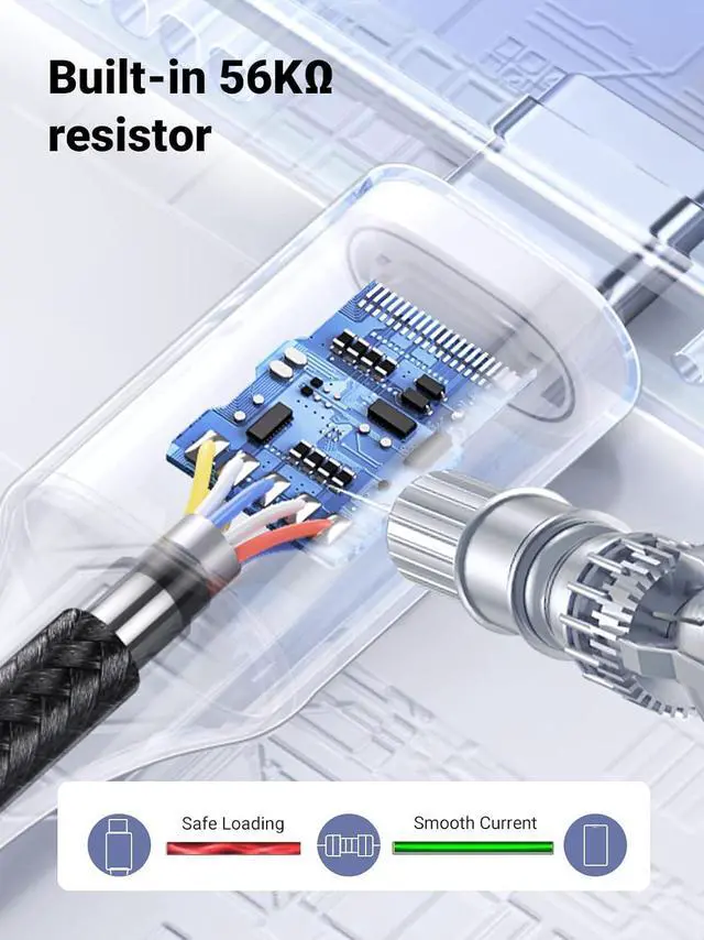 Alt view image 6 of 7 - UGREEN USB to USB C Cable, Car Carplay Cable USB A to Type C Cable Fast Charging Braided USB C Cord Compatible with iPhone 16/16 Plus/16 Pro/15, Samsung Galaxy S24/S23, Pixel 8/7, 3.3FT