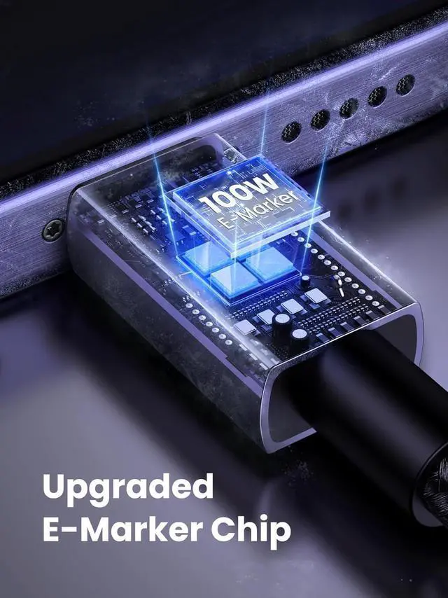 Alt view image 6 of 7 - UGREEN USB C to USB C Cable, 100W USB C Cable Fast Charging, Type C Cord USB C Charger Cable for iPhone 16/16 Pro/16 Pro Max/15, MacBook Pro/Air, Galaxy S24/S23, iPad Pro/Air, Pixel 8, 10FT