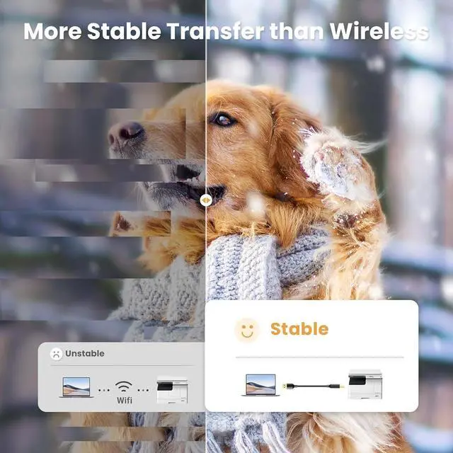 Alt view image 6 of 7 - UGREEN USB Printer Cable - USB A to B Cable, High-Speed Printer Cord Compatible with Hp, Canon, Brother, Samsung, Dell, Epson,Xerox, Piano, Dac, and More 6.6 FT