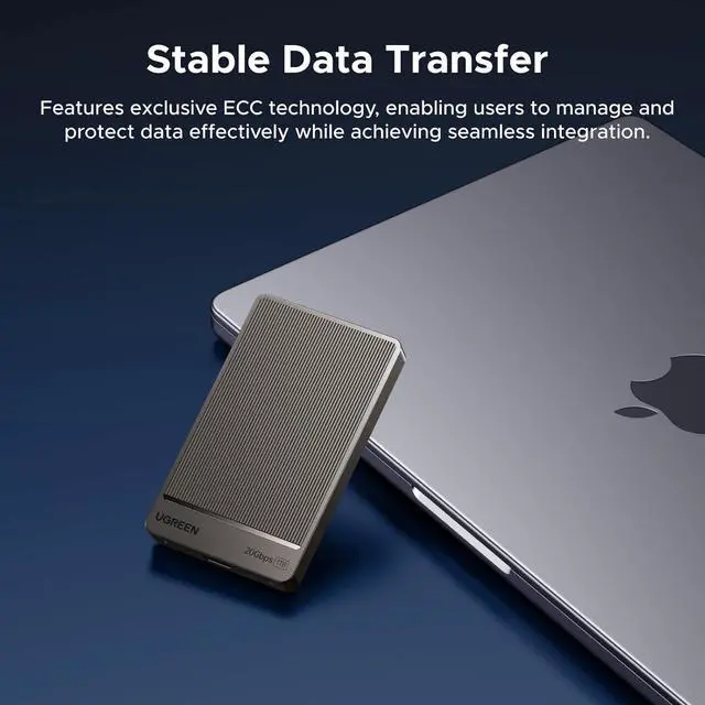 Alt view image 7 of 7 - UGREEN 1TB Portable SSD UP to 2000MB/s, USB C SSD External Hard Drive with USB 3.2 Gen 2x2, External Solid State Drive Compatible with iPhone 16, PC, Windows, MAC, Xbox, PS3/4