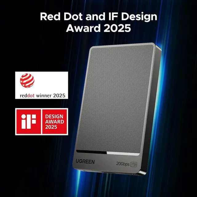 Alt view image 4 of 7 - UGREEN 1TB Portable SSD UP to 2000MB/s, USB C SSD External Hard Drive with USB 3.2 Gen 2x2, External Solid State Drive Compatible with iPhone 16, PC, Windows, MAC, Xbox, PS3/4