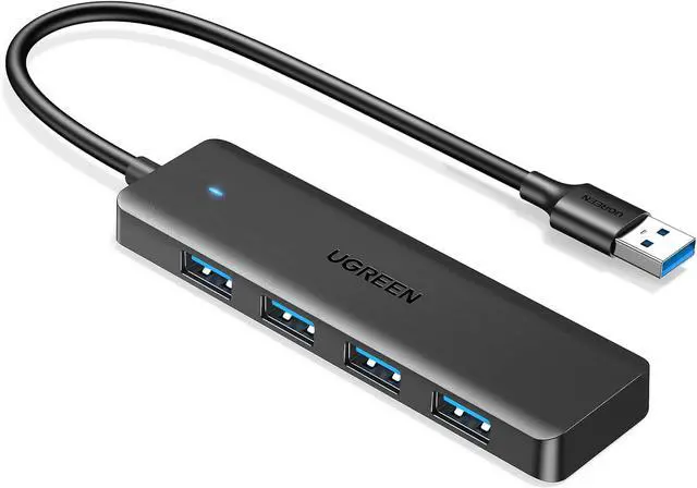 Main image of UGREEN USB 3.0 Hub, 4 Ports USB A Splitter Ultra-Slim USB Expander for Mouse, Keyboard, Flash Drive, U Disk, Printer Compatible with Laptop, Desktop PC, Xbox, PS5, and More