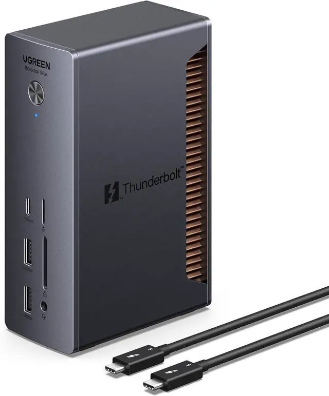 Main image of UGREEN Revodok Max 2131 Thunderbolt 5 Dock, 13-in-1, 120Gbps Transfer, Single 8K, Dual 6K60Hz Display, 140W Max Charging, 2.5GbE, SD/TF 4.0, for Thunderbolt 5/4 MacBooks and Windows Laptops
