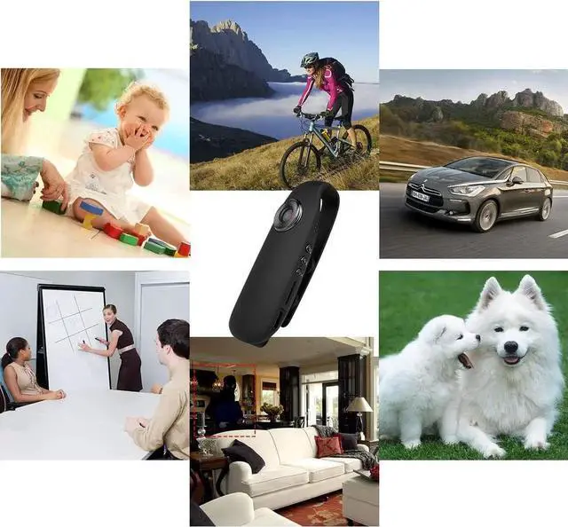 Alt view image 4 of 7 - Lenofocus Mini Body Camera 1080P Hidden Spy Cameras Body Mounted Video Camera for Civilians and Police, Small Personal Wearable Pocket Body Worn Cam Bike Camera for Cycling Home Office Security