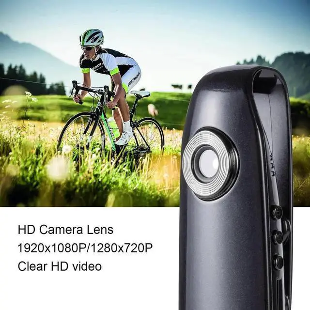 Alt view image 2 of 7 - Lenofocus Mini Body Camera 1080P Hidden Spy Cameras Body Mounted Video Camera for Civilians and Police, Small Personal Wearable Pocket Body Worn Cam Bike Camera for Cycling Home Office Security
