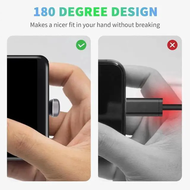 Alt view image 7 of 7 - 3-Pack USB C 180 Degree Adapter, 20Gbps USB C to USB C (3.2 Gen 2x2, PD 140W), U-Shaped Right Angle for Steam Deck, Laptop, Phone, Hub  Space-Saving Design