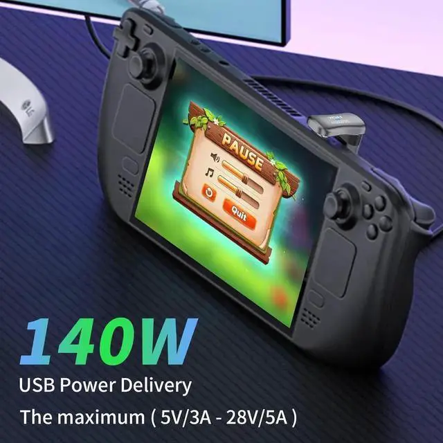 Alt view image 5 of 7 - 3-Pack USB C 180 Degree Adapter, 20Gbps USB C to USB C (3.2 Gen 2x2, PD 140W), U-Shaped Right Angle for Steam Deck, Laptop, Phone, Hub  Space-Saving Design