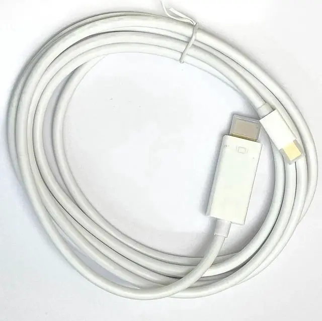 Alt view image 2 of 4 - 10FT Thunderbolt to HDMI Cable 4K@60Hz, 3M Mini DisplayPort to HDMI Cord for MacBook Pro/Air, iMac, PC - High-Speed, Gold-Plated, Nylon Braided
5-Point Description: