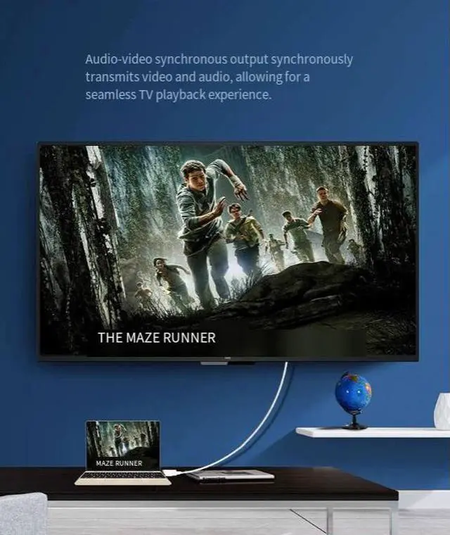 Alt view image 5 of 7 - DIXSG Mini DP to HDMI 1080P Adapter Cable, UHD Converter for TV, Laptop, Computer, and Monitor