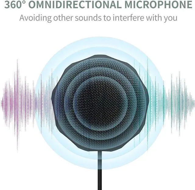 Alt view image 2 of 7 - DIXSG M1 USB Condenser Microphone, 360° Omnidirectional Desktop Mic for PC/Laptop, Conference Calls, Online Learning, Gaming, Podcasting & Recording