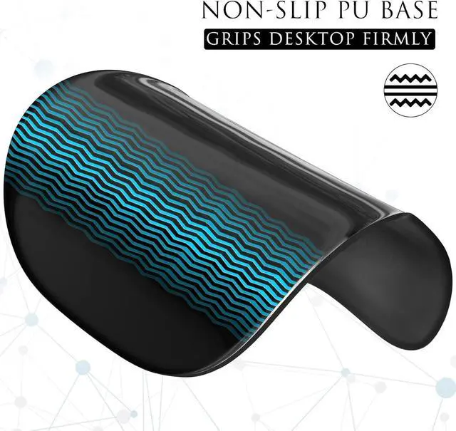 Alt view image 6 of 7 - DIXSG Ergonomic Gel Wrist Rest Mouse Pad, Comfortable Mousepad with Non-Slip PU Base, Pain Relief Support for Computer, Laptop, Office & Home Black (9.4 x 8.2 in)