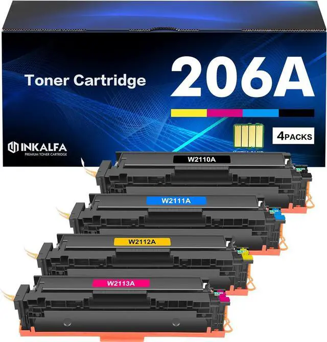 Main image of Ennovor 206A Toner Cartridges 4 Pack 206X Set M283fdw M283cdw Compatible Replacement for HP 206A 206X Color Laserjet Pro MFP M283fdw M283cdw M283 Pro M255dw Printer Ink High Yield (with Chip-B/C/Y/M)