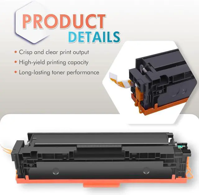 Alt view image 3 of 7 - Ennovor 206A Toner Cartridges 4 Pack 206X Set M283fdw M283cdw Compatible Replacement for HP 206A 206X Color Laserjet Pro MFP M283fdw M283cdw M283 Pro M255dw Printer Ink High Yield (with Chip-B/C/Y/M)