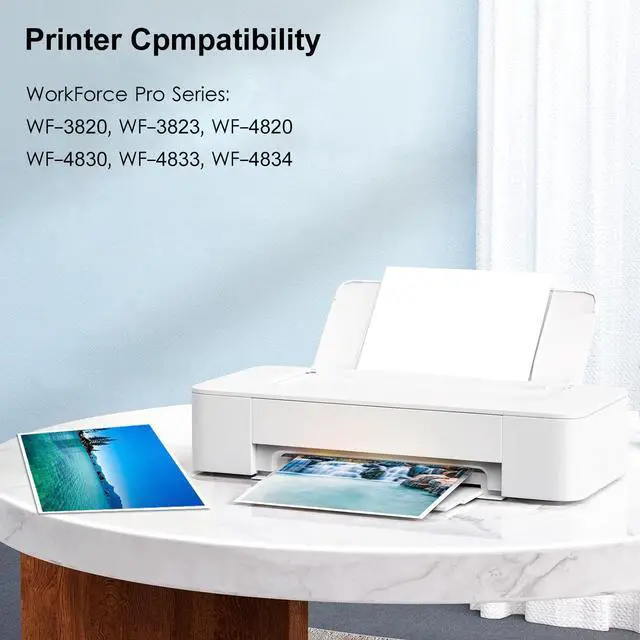 Alt view image 2 of 5 - Ennovor 822xl Ink Cartridge Remanufactured Replacement for Epson 822XL 822 XL Ink Cartridges Use with WF-3820 WF-3823 WF-4820 WF-4830 WF-4833 WF-4834 Printer (3 Black Cyan Magenta Yellow)
