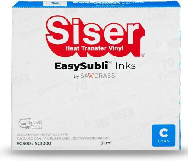Alt view image 2 of 3 - Sawgrass EasySubli Ink Cartridge for SG500 and SG1000 Printer - CYAN (31ml) - Bundle with 2 Rolls of SUBLIMAX Tape (Easysubli SG500 Ink Cyan for Siser users)