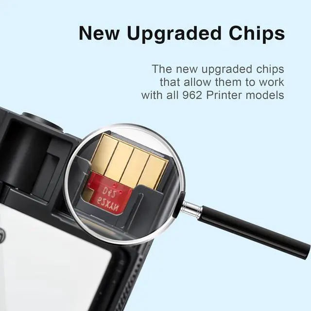 Alt view image 4 of 7 - Ennovor 962XL Ink Cartridges for HP 962XL Ink Cartridges Combo Pack Work for HP Officejet Pro 9015e 9025e 9018e 9025e 9010 9015 9025 9020 Printer for HP 962 XL (4 Pack)