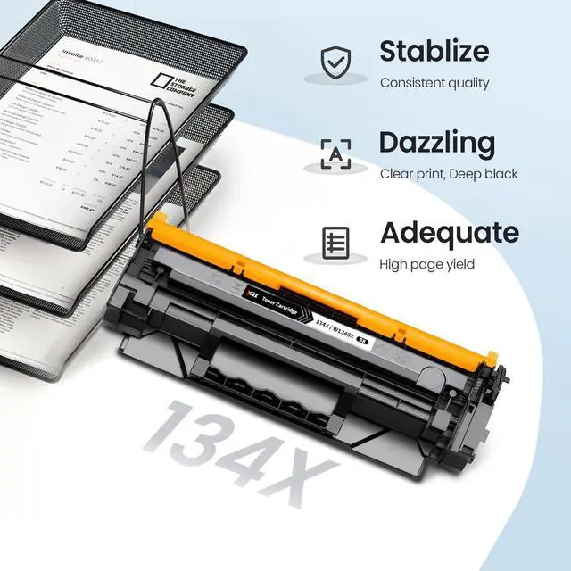 Alt view image 6 of 7 - Ennovor XJI 134X(with Chip) 2 Pack High Yield Compatible Toner Cartridges Replacement for HP 134 X A W1340X 134A W1340A, for Laser Jet M209dw MFP M234dw M234sdn M234sdw Printer Ink Black