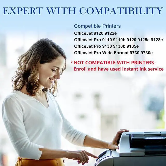 Alt view image 2 of 6 - Ennovor 936e Ink Cartridge (with Chip) Combo 4-Pack Compatible for HP 936e 936 Ink Cartridges for OfficeJet Pro 9125e 9135e 9128e 9122e 9130b Wide Format 9730 9730e Printers (Not OEM)