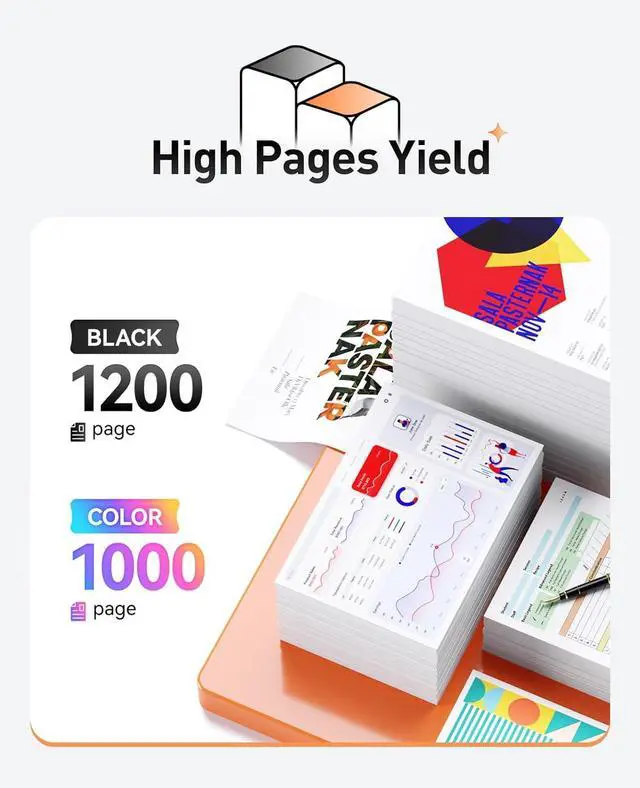 Alt view image 3 of 6 - Ennovor 126A Toner Cartridge Set 4-Pack Replacement for HP 126A CE310A CE311A CE312A CE313A Compatible with HP Laserjet Pro 100 Color MFP M175nw CP1025 CP1025nw M275 Printer Black Cyan Magenta Yellow