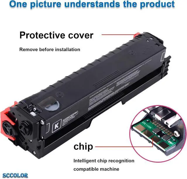 Alt view image 2 of 7 - Ennovor C230 C235 Toner Cartridge Extra High Yield with New Chip (BK:5,550 Pages,CMY:4,550 Pages) 006R04391 006R04392 006R04393 006R04394 Replacement for Xerox C230/DNI C235/DNI C230 C235 Printer