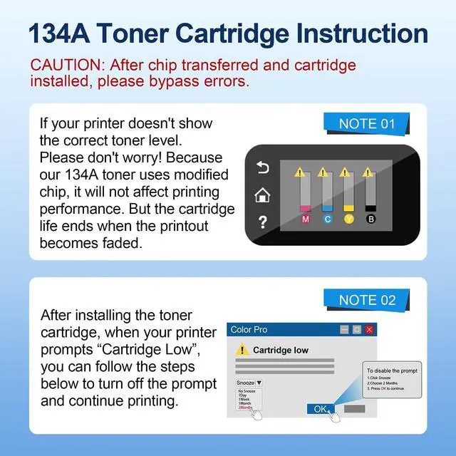 Alt view image 4 of 7 - Ennovor 134A Black Toner Cartridge (with Chip) Replacement for HP 134A W1340A 134X W1340X Toner Cartridges Compatible with Laser Jet M209dw MFP M234dw M234sdn M234sdw Printer (2 Pack)