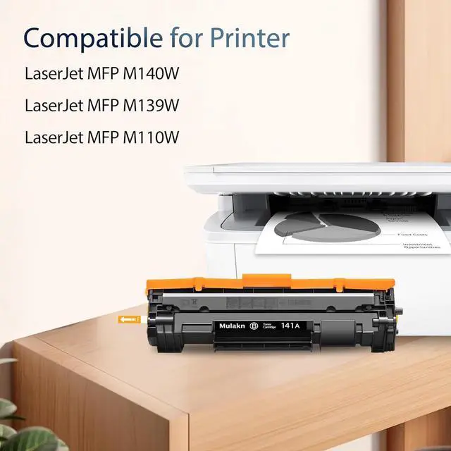 Alt view image 2 of 5 - Ennovor 141A for HP 141A Black Toner Cartridge Works with HP Laserjet M110 MFP M139 M140 W1410A NOT for Models Ending with e , + Printer (2PK 141A Toner)