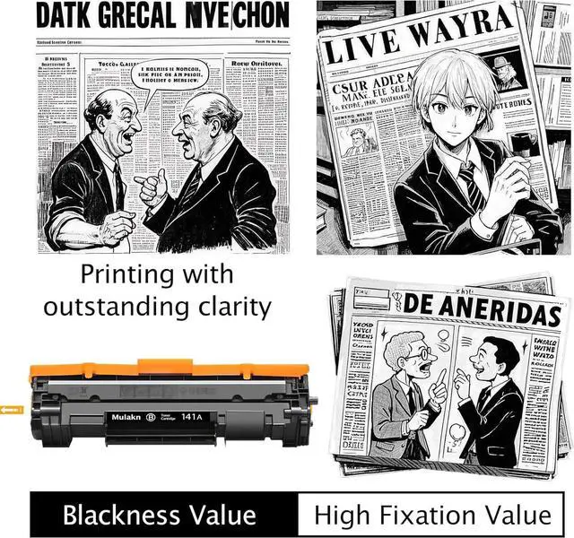 Alt view image 3 of 5 - Ennovor 141A for HP 141A Black Toner Cartridge Works with HP Laserjet M110 MFP M139 M140 W1410A NOT for Models Ending with e , + Printer (2PK 141A Toner)
