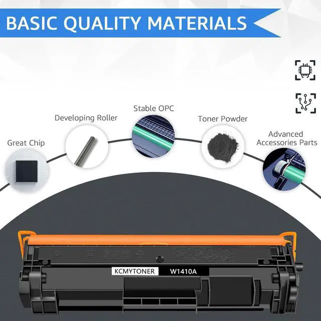 Alt view image 4 of 7 - Ennovor W1410a Compatible for HP 141A Toner Cartridge Black for Laserjet Pro M110w MFP M140w M139w(2 Pack NOT USE with M139we, M140we, M110we)
