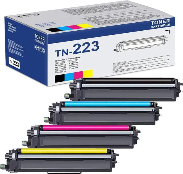 Main image of Ennovor 4 Pack TN-223 TN223 TN227 TN-227BK/C/M/Y Toner Replacement for Brother TN-223BK/C/M/Y Toner Cartridge for TN223BK, TN223C, TN223M, TN223Y Toner Cartridge Set, TN2234PK