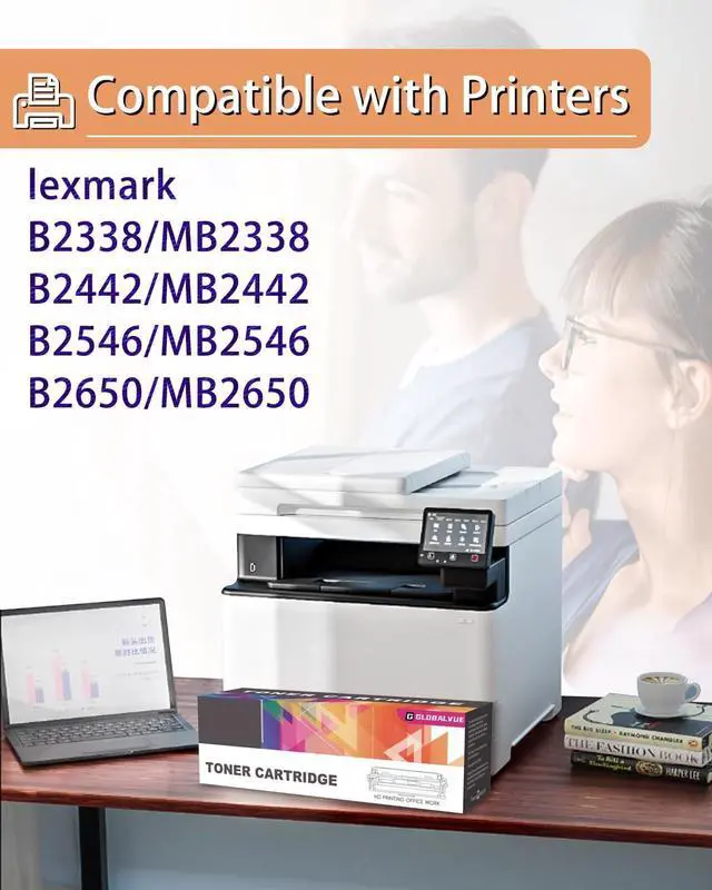 Alt view image 2 of 7 - Ennovor B231000 Toner Cartridges 1 Pack (with Chip) Compatible with Lexmark B231000 Toner Cartridges for Lexmark B2338, B2442, B2546, B2650, MB2338, MB2442, MB2546, MB2650 Laser Printer