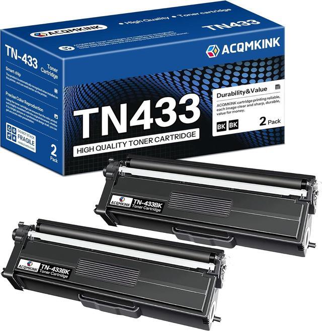 Main image of Ennovor TN433BK TN433 High Yield Black Toner Cartridge Replacement for Brother TN-433 TN-433BK MFC-L8900Cdw HL-L8360Cdw HL-L8260Cdw Printer, TN4332PK
