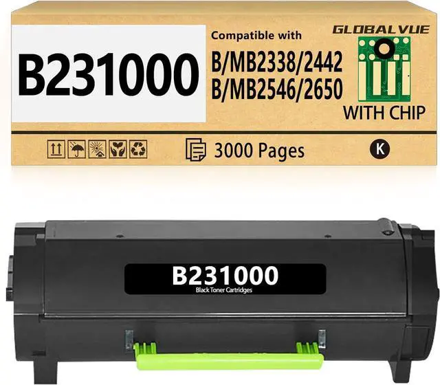 Main image of Ennovor B231000 Toner Cartridges 1 Pack (with Chip) Compatible with Lexmark B231000 Toner Cartridges for Lexmark B2338, B2442, B2546, B2650, MB2338, MB2442, MB2546, MB2650 Laser Printer