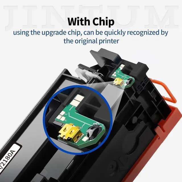 Alt view image 3 of 6 - Ennovor JINTUM 218A Toner Cartridge Replacement for HP 218A 218X Toner for Color Pro 3201dw; Color Pro MFP 3301cdw 3301fdw 3301sdw Printers (with Chip)