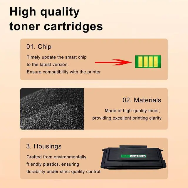 Alt view image 5 of 6 - Ennovor B230 B225 B235 Black Toner Cartridge with New Chip High Capacity 1-Pack Replacement for 006R04400 006R04401 Toner Compatible for Xerox B230 B225 B235 Printers (3,000 Pages)