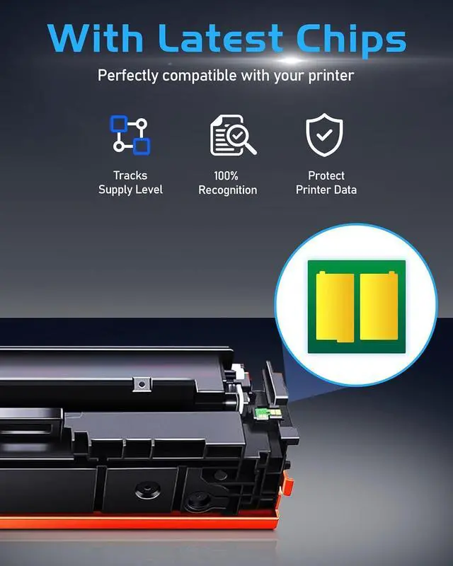 Alt view image 4 of 7 - Ennovor 215A Toner Cartridges (with Chip) Replacement for HP 215A Work with Color Pro MFP M182nw MFP M183fw M182 M183 M155 Printers-W2310A W2311A W2312A W2313A (Black Cyan Yellow Magenta)