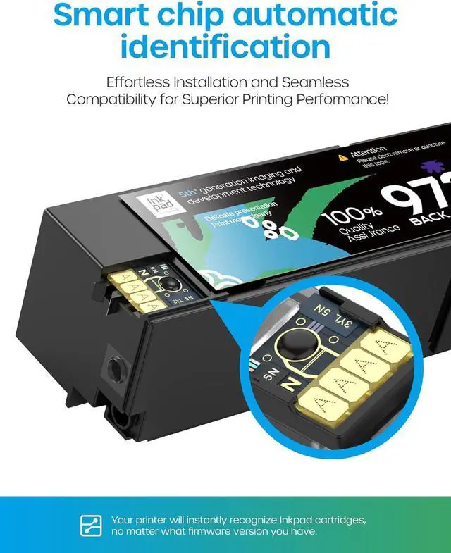 Alt view image 6 of 7 - Ennovor 972A 972 A Ink Cartridge Compatible with HP PageWide MFP 377dw 377dn / PageWide Pro 452dw 452dn / PageWide Pro Multifunction 477dw 477dn 577dw 577z Printer (BCMY, 4 Pack)