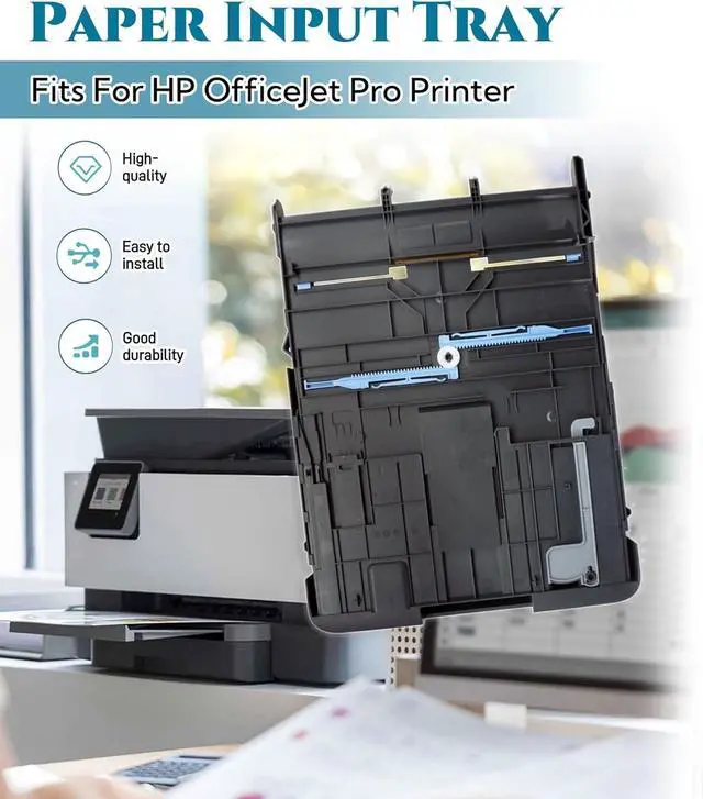 Alt view image 2 of 6 - Ennovor Paper Input Delivery Tray Replacement Part Fits for HP OfficeJet Pro 9010 9012 9015 9016 9019 9018 9010E 9016E 9015E 9018E 9013E