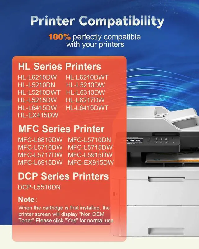 Alt view image 2 of 7 - Ennovor TN920 Toner Cartridge for TN920XL TN920UXXL TN-920 TN 920 Work for HL-L6210DW HL-L6210DWT MFC-L6810DW HL-L5210DW HL-L5210DWT HL-L5210DN Printer - Print up to 3,000 Pages