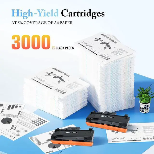 Alt view image 3 of 7 - Ennovor LxTek B210 Compatible Toner Cartridges for Xerox B205 B210 B215 for Xerox B215 B215DNI B205NI B210DNI B205MFP B215MFP 106r04346 106r04347 Toner (Black, 2-Pack)