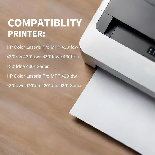 Alt view image 3 of 4 - Ennovor 210A Yellow Replacement for HP 210A 210X Toner Cartridges Compatible with HP Color Laserjet Pro MFP 4301fdw 4301fdn 4301dw 4301 4201dw 4201dn 4201 Series W2102A W2102X with-Chip Toner Yellow