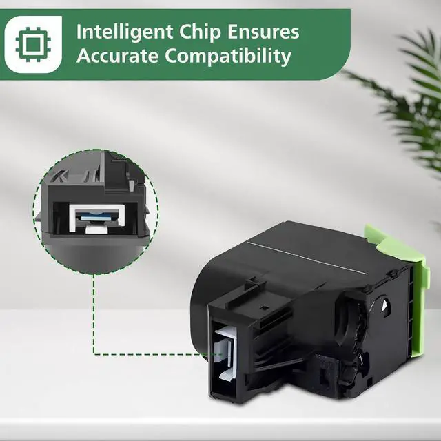 Alt view image 5 of 6 - Ennovor Remanufactured 55B1000 Black Toner Replacement for Lexmark 55B1000 High Yield Toner Cartridge for MS331dn MS431dn MS431dw MX331adn MX431adn MX431adw MX432adwe Printer Toner (1-Pack, Black)