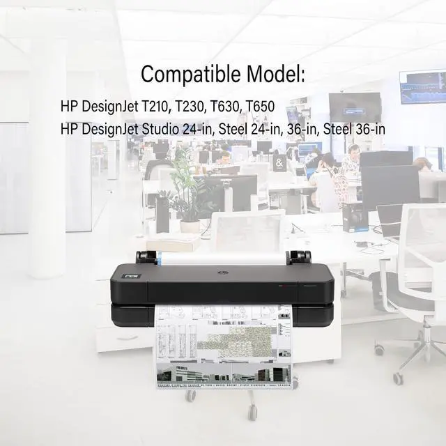 Alt view image 2 of 4 - Ennovor 712XL High Yield Ink Cartridges Compatible for HP DesignJet 712 Ink Cartridges Combo Pack for HP DesignJet T210 T230 T630 T650 Studio Plotter Printer Ink