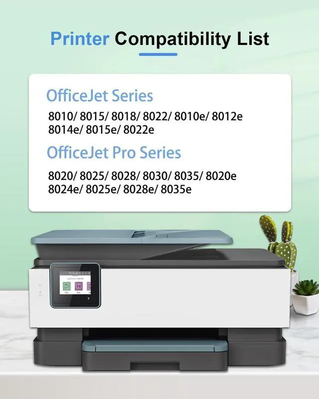 Alt view image 2 of 6 - Ennovor 910XL Ink Cartridges Combo Pack (5-Pack, 2Black/1Cyan/1Magenta/1Yellow) Replacement for HP 910XL 910 Ink Cartridges Combo Pack OfficeJet Pro 8025e 8015e 8022e 8028e 8025 8035 Printer