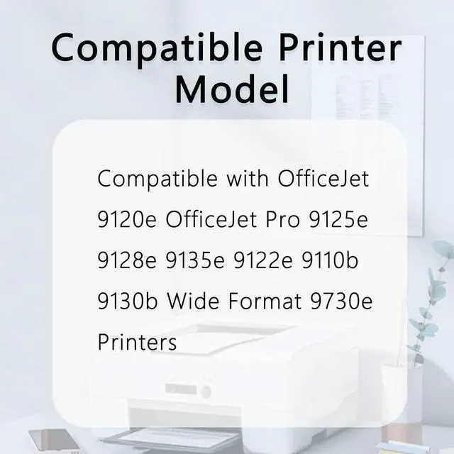 Alt view image 2 of 6 - Ennovor 936e 936XL Ink Cartridges (with New Chip) Compatible for HP OfficeJet Pro 9125e 9135e 9110b 9128e 9130b 9122e Wide Format 9730e Printer(5-Pack 2BK&CMY)