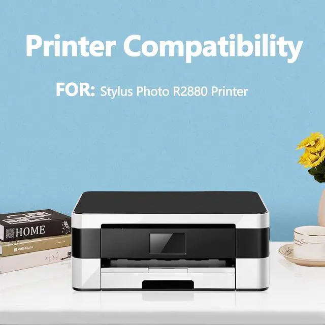 Alt view image 2 of 7 - Ennovor INKSKY Remanufactured T096 96 Ink Cartridge T096120 T096220 T096320 T096420 T096520 T096620 T096720 T096820 T096920 Set Replacement for Stylus Photo R2880 Printer (9Packs,with Chip)