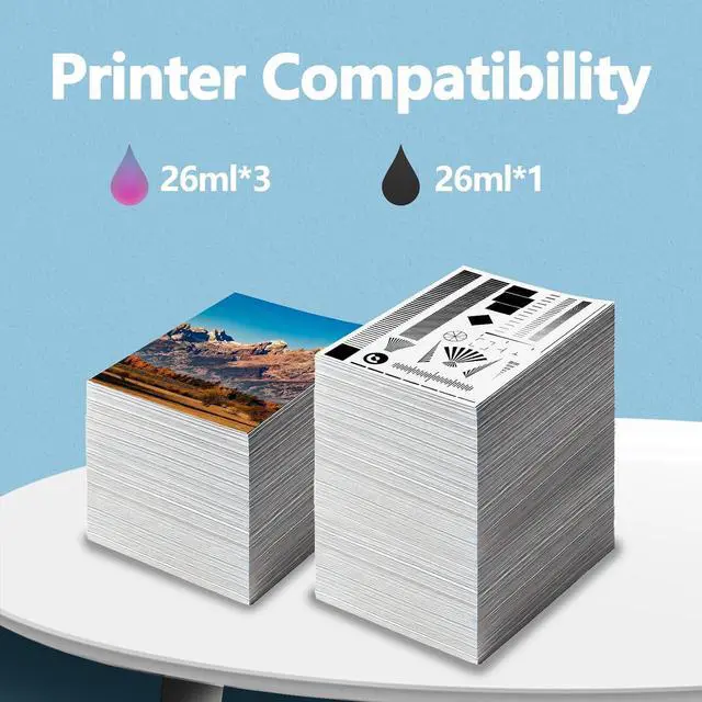 Alt view image 3 of 7 - Ennovor INKSKY Remanufactured T096 96 Ink Cartridge T096120 T096220 T096320 T096420 T096520 T096620 T096720 T096820 T096920 Set Replacement for Stylus Photo R2880 Printer (9Packs,with Chip)