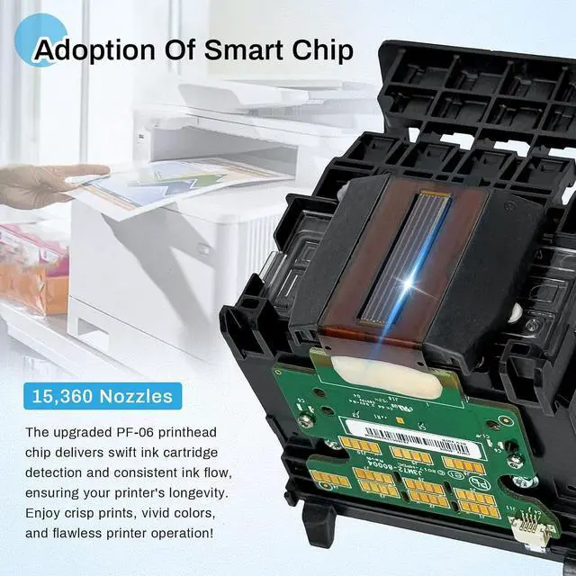 Alt view image 5 of 7 - Ennovor Upgraded 952/953/954/955 Printhead Compatible with hp OfficeJet Pro 7740 7730 7720 8210 8710 8730 8740 8216 8720 872, 952 Printhead Replacement, Print Head Part Accessories